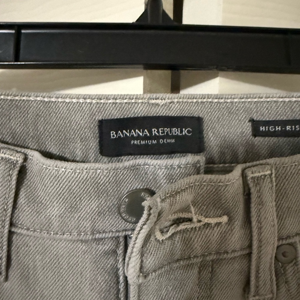 Banana Republic Gray High-Rise Jeans